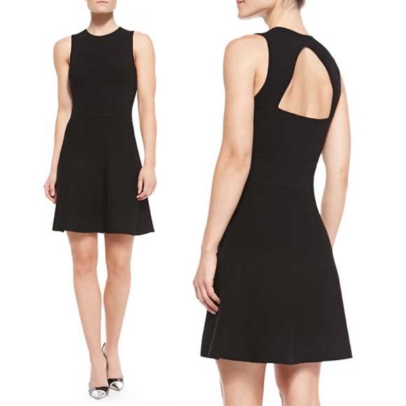 Theory Dresses & Skirts - Theory Prosecco Knit Sleeveless Flared Dress in Black